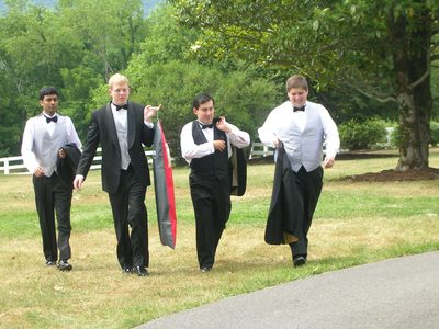 The boys arrive!